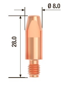 FUBAG Контактный наконечник M6 X 28мм ECU1.2мм/.045 дюйма (10 шт.) в Новосибирске фото