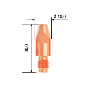 FUBAG Контактный наконечник M8х30 мм ECU D=2.0 мм  (25 шт.) в Новосибирске фото