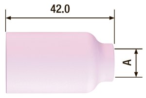 FUBAG Сопло керамическое для газовой линзы №7 ф11 FB TIG 17-18-26 (2 шт.) в Новосибирске фото