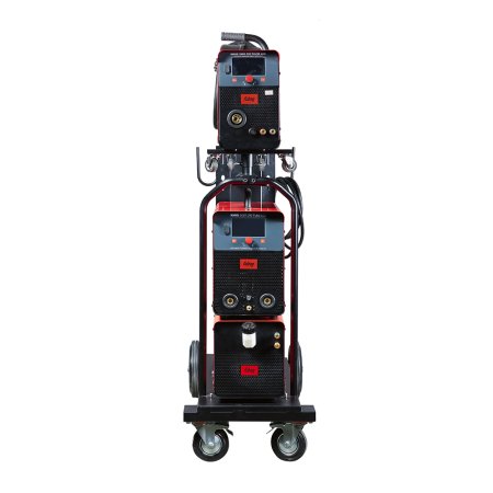 Полуавтомат сварочный FUBAG XMIG 500T DW PULSE + подающий механизм DRIVE XMIG DW PULSE  + горелка FB 550W 3 м + блок жидкостного охлаждения Cool XMIG + шланг-пакет 5 метров 95 мм2 14 pol с жидкостным охлаждением + Тележка  в Новосибирске фото