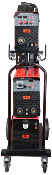 Сварочный полуавтомат INMIG 500T DW SYN + Подающий механизм DRIVE INMIG DW SYN + Шланг-пакет 5 м + Горелка FB 500 3 м + Блок жидкостного охлаждения + Тележка в Новосибирске фото