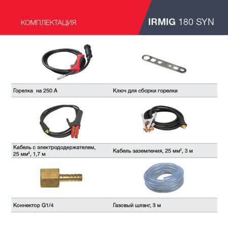 FUBAG Сварочный полуавтомат IRMIG 180 SYN с горелкой 250 А 3 м в комплекте в Новосибирске фото