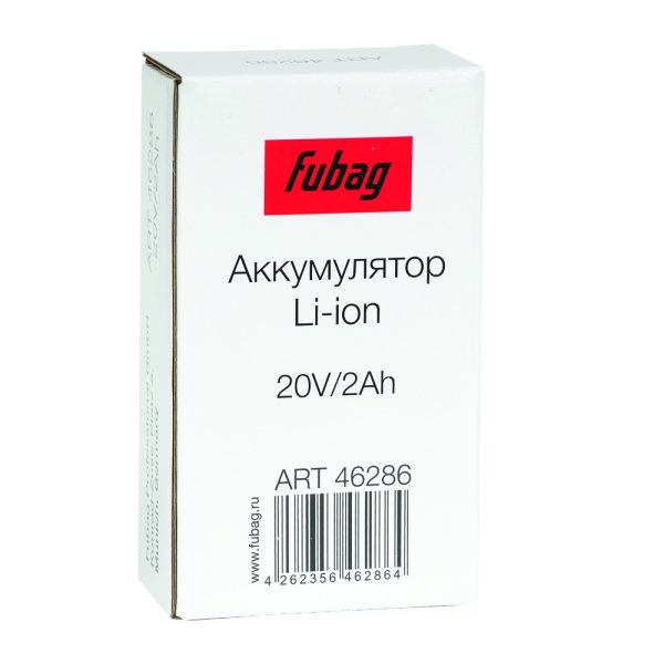 Аккумуляторная батарея FLI5S1P1202 Li-ion к бензиновым газонокосилкам FUBAG с электростартером и минирайдеру (20V/2Ah) в Новосибирске фото
