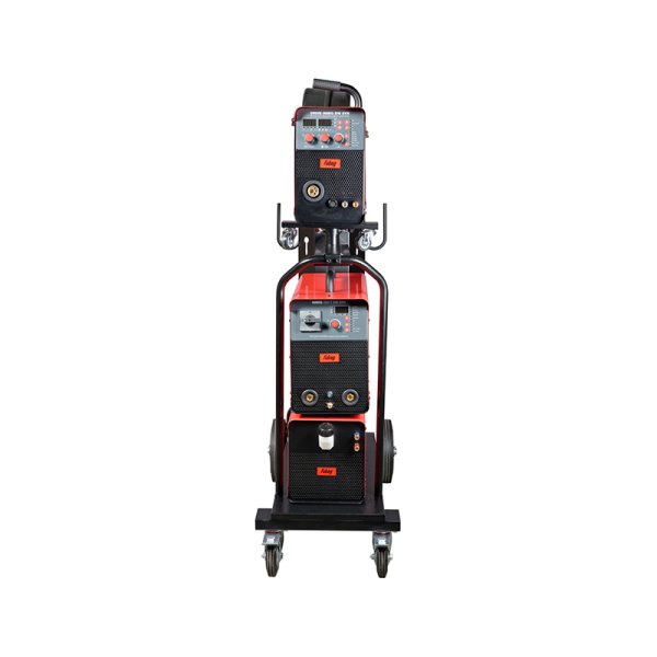 Полуавтомат сварочный FUBAG INMIG 500T DW SYN + подающий механизм DRIVE INMIG DW SYN + шланг-пакет 5 метров 70 мм2 14 pol с жидкостным охлаждением для INMIG 500T DW SYN + горелка FB 500 3m + блок жидкостного охлаждения Cool 70 + тележка для аппаратов в Новосибирске фото