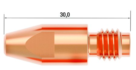 FUBAG Контактный наконечник M8 X 30мм CUCRZR 1.2мм /.045 дюйма (10 шт.) в Новосибирске фото