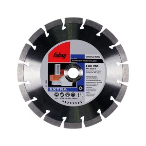 Алмазный отрезной диск FUBAG Universal Extra_ диам. 230/22.2 в Новосибирске фото